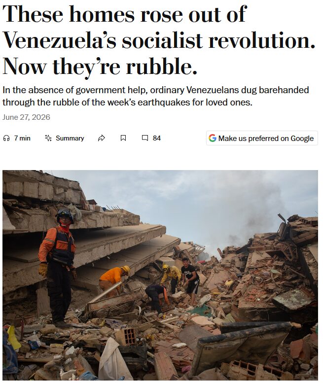 Neo-Colonial Coverage of Venezuela Earthquakes Adds Insult to Injury
